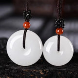 Xinjiang Jinsiyu Peace-buckle Pendant Lucky Exorcise Evil Spirits Jade Pendant