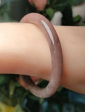 Fantasy Pink Slightly Drunk Rose Gradual Lilac Purple Silk Jade Bangle
