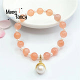 Natural Yanyuan Agate Pearl Tassel Bead String Bracelet