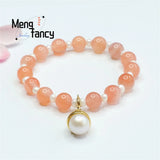 Natural Yanyuan Agate Pearl Tassel Bead String Bracelet