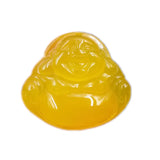 Yellow Agate Jade Guanyin Buddha Pendant Necklace Charm