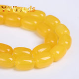 Yellow Agates Drum Barrel Beads 10x14mm 13x18mm