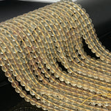 Natural Yellow Andesine Round Beads 6.8mm-7mm