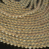 Natural Yellow Andesine Round Beads 6.8mm-7mm