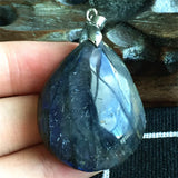 Labradorite Necklace Pendant Jewelry Natural Healing Stone Crystal Silver AAAAA