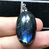 Natural Labradorite Necklace Pendant Crystal Moonstone Beads