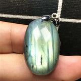 Labradorite Necklace Pendant Crystal Silver Moonstone Beads AAAAA