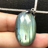 Labradorite Necklace Pendant Crystal Silver Moonstone Beads AAAAA