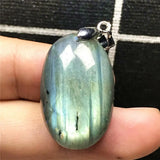 Labradorite Necklace Pendant Crystal Silver Moonstone Beads AAAAA
