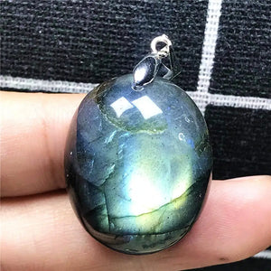 Labradorite Necklace Pendant Crystal Silver Moonstone Beads Stone AAAAA