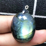 Labradorite Necklace Pendant Crystal Silver Moonstone Beads Stone AAAAA
