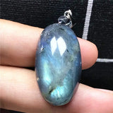Labradorite Necklace Pendant Crystal Moonstone Beads Silver Jewelry