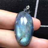 Labradorite Necklace Pendant Crystal Moonstone Beads Silver Jewelry