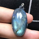 Labradorite Necklace Pendant Crystal Moonstone Beads Silver Jewelry