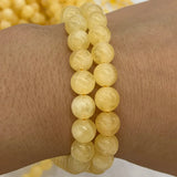 Natural Yellow Calcite Stone Beads 4-16mm Round DIY Loose Beads