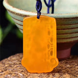 Natural Yellow Chalcedony Wishful Thinking Pendant Agate