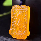 Natural Yellow Chalcedony Wishful Thinking Pendant Agate