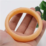 Yellow Chinese Jade Bracelet Bangle Woman Lucky Amulet