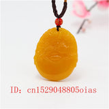 Natural Yellow Chinese Jade Pixiu Pendant Dragon Necklace