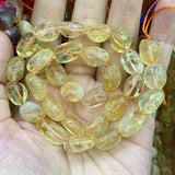 Natural Yellow Citrine Beads 15'' Irregular Quartz DIY Loose Beads