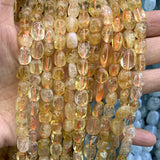 Natural Yellow Citrine Beads 15'' Irregular Quartz DIY Loose Beads