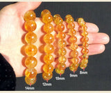 Citrine Round Beads Bracelet 10-14mm AAAAAA
