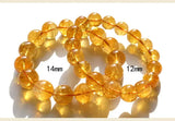 Citrine Round Beads Bracelet 10-14mm AAAAAA