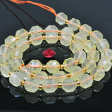 Natural Yellow Citrine Crystal Double Point Loose Beads