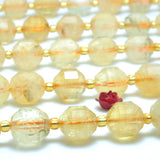Natural Yellow Citrine Faceted Double Terminated Point Loose Beads