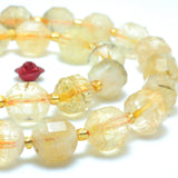 Natural Yellow Citrine Faceted Double Terminated Point Loose Beads