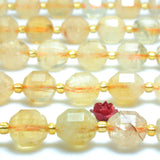 Natural Yellow Citrine Faceted Double Terminated Point Loose Beads