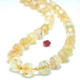 Natural Yellow Citrine Faceted Double Terminated Point Loose Beads