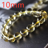 Natural Yellow Citrine Quartz Bracelet Round Beads 10mm - 13mm AAAAA