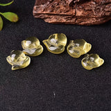 Natural Yellow Citrine Quartz Crystal Women Pendant 26x14x12mm