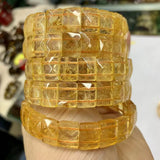 Yellow Citrine Stone Beads Bracelet for Women