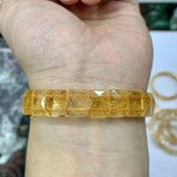 Yellow Citrine Stone Beads Bracelet for Women