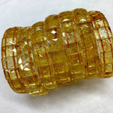 Yellow Citrine Stone Beads Bracelet for Women