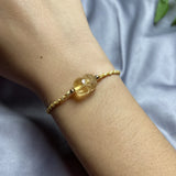Yellow Citrines PIXIU Bracelet for Health Wealth Lucky Gift