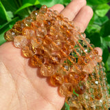 Natural Yellow Citrine Faceted Stone Beads 6 8 10mm