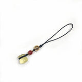 Yellow Citrines Money Bag Keychain Pendant Rope Lucky Feng Shui Hanging