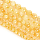 Smooth Citrine Round Crystal Beads for Jewelry Making 6/8/10MM