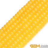 Yellow Green Agates Rondelle Spacer Beads for Jewelry Making 15 inch