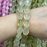 Yellow Lemon Quartz Beads 15'' Faceted Irregular DIY Loose Beads