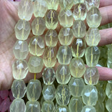 Yellow Lemon Quartz Beads 15'' Faceted Irregular DIY Loose Beads