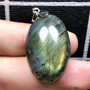 Labradorite Necklace Pendant Crystal Silver Moonstone Beads Gemstone AAAAA