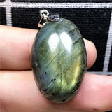 Labradorite Necklace Pendant Crystal Silver Moonstone Beads Gemstone AAAAA