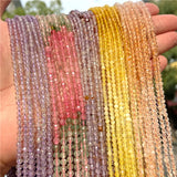 3mm Yellow Opal Beads Small Faceted Charm Spacer Beads