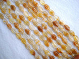 Yellow Quartz Flat Marquise Loose Beads 12x20mm Jewelry Making DIY