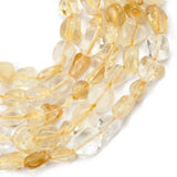 Yellow Quartz Gravel Crystal Spacer Beads 4~6mm for Jewelry Making