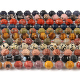 Yellow Tiger Eye Agates Faceted Loose Stone Beads 8/10MM